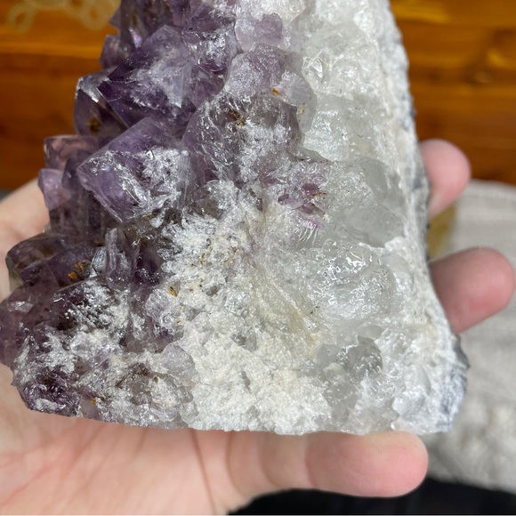 Amethyst and citrine cluster - Picture 8 of 15